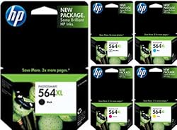 5 Pack of HP OEM 564XL Inkjet Cartridges