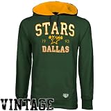 NHL Old Time Hockey Dallas Stars Green Leighton Pullover Hoodie Sweatshirt (X-Large)
