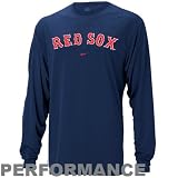 Nike Boston Red Sox Navy Blue MLB Performance Long Sleeve Training Top