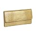 Kena Kai DataSafe Lizard Print Italian Leather Wallet,Gold,one size