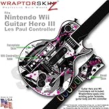 Abstract 02 Pink Skin by WraptorSkinz TM fits Nintendo Wii Guitar Hero III  ....