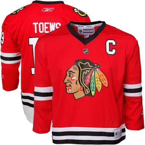 Reebok Jonathan Toews Chicago Blackhawks Youth Replica Jersey - Red (Large/X-Large)