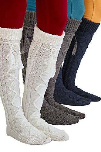 Tie Boot Socks Women's Tall Alpine Boutique Socks Brand by Modern Boho