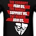 Anonymous Mask Slogan Men's T-Shirt by Spreadshirt™