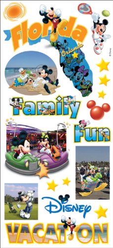 Sandylion Disney Stickers/Borders Packaged, Mikey States Florida