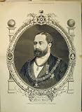 1875 PORTRAIT ROYAL PRINCE WALES FREE MASONS ENGLAND