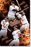 Baltimore Orioles (Wieters, Jones, Markakis, Roberts) Sports Poster Print - 22x34