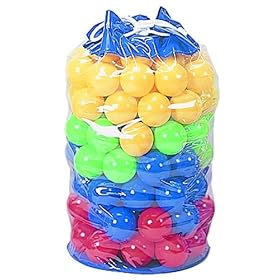 100 Quality Plastic Play Ball with Tote Bag