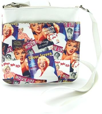 Marilyn Monroe Collage Purse - Poster And Pin Up Images Messenger Handbag