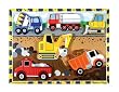 Melissa & Doug Construction Wooden Chunky Puzzle
