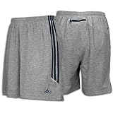 adidas Men's Response 8" Poly Grey Heather Short, Medium Grey Heather/Dark Navy, Large