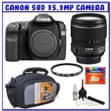 Canon EOS 50D 15.1MP Digital SLR Camera + Canon EF-S 15-85mm IS USM Lens + 8GB + Clean & Scratch Free K#1