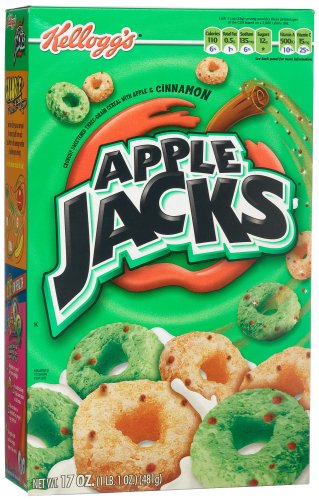 Kellogg's Apple Jacks Cereal, 17-Ounce Boxes (Pack of 4) by Kellogg's