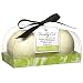 Upper Canada Soap & Candle  Blossom Bath Burst Set Sweet Pea & Quince, Two 6-Ounce Fizzies (Pack of 2)
