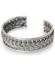 Sterling silver cuff bracelet, Hill Tribe Paths