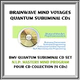 BMV Quantum Subliminal CD Set- 4 SUBLIMINAL CDs - Neuro Linguistic Programming (NLP) Mastery Mind Power Program (4 CDs: NLP Mind Control for Rapport Persuasion & Influence, Improve Language Skills, Non-Verbal Communication Skills, Public Speaking)