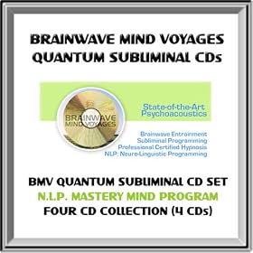 BMV Quantum Subliminal CD Set- 4 SUBLIMINAL CDs - Neuro Linguistic Programming (NLP) Mastery Mind Power Program (4 CDs: NLP Mind Control for Rapport Persuasion & Influence, Improve Language Skills, Non-Verbal Communication Skills, Public Speaking)