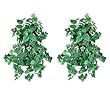 TWO 36" Artificial Ivy/Philo Ivy/ Variegated Ivy Mixed Hanging Bushes