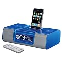 iHome Dual Alarm Clock Radio for iPhone/iPod with AM/FM Presets - Blue (iP9LR)