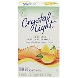 Crystal Light Iced Tea On The Go with Lemon, 10-Count, 0.7-Ounce Packages (Pack of 6)