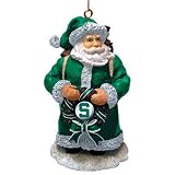 Michigan State Spartans NCAA Classic Santa Ornament