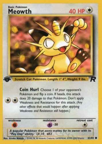 Meowth - Team Rocket - 62 [Toy]