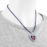 MLB Touch by Alyssa Milano New York Mets Crystal Heart Team Logo Pendant Necklace