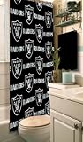 NFL Oakland Raiders Logo Fabric Shower Curtain (72"x72")