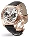 Perigaum Mens Rose Gold White Dial Transatlantic Watch