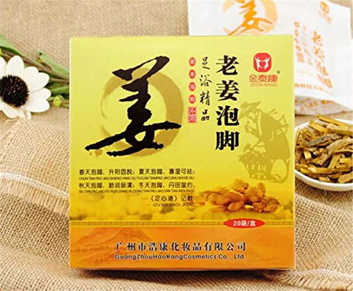 Foot Soak Chinese Herbaceous Foot Bath Powder Foot Steep Cartridge Package, Ginger Foot Powder