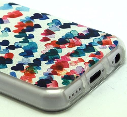KaiXuan LingYun? Flexible TPU Rubber High Impact Creative fashion for Girls Soft Case Slim Fit Cover Cute Love Heart Patterned Back Cover Skin for iphone 5C Case iphone 5c cover