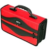 104-Disc EBox Red Zippered CD/DVD Case/Wallet