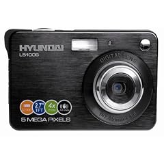 Hyundai L5100S Digitalkamera (5 Megapixels, 6,9 cm (2.7 Zoll) TFT LCD Display) 4-fach digitaler Zoom, videoaufzeichnung) Schwarz
