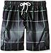 Kanu Surf Men's Big Vector Plaid Extended Size Swim Trunks, Black, 2X