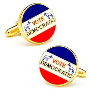 Vintage Democratic Party Cufflinks [Kitchen] Cufflinks, Inc.