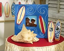 Wallies Surfboard Tropical Tween Teen Decor Cutouts