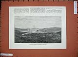 1884 Kelung City Harbour French Ships War Mountains