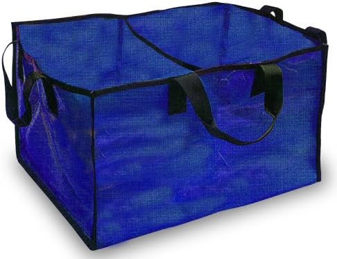 BetterBasket BB2-Royal Blue Two-Compartment Mesh Laundry &amp; Utility Basket