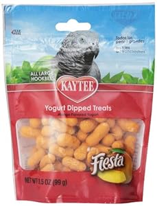 Kaytee Pet Products BKT100502762 Fiesta Yogurt Dipped Parrot Treat, 3.5-Ounce, Mango Flavor