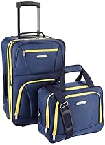 Rockland Luggage 2 Piece Set, Navy, One Size
