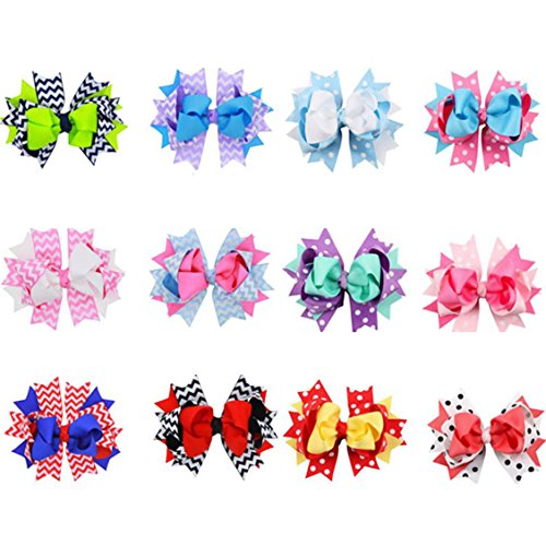 Girls Kids Children Bowknot Hairpin Headdress