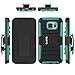 Samsung Galaxy S6 Edge Case, Cellto **Triple Layer** [Kickstand] Combo Holster Cover [Heavy Duty Rugged] Kickstand and Locking Belt Swivel Clip (Mint)