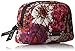 Vera Bradley Women's Cotton Small Zip Cosmetic Makeup Organizer Bag, Rosewood, One Size