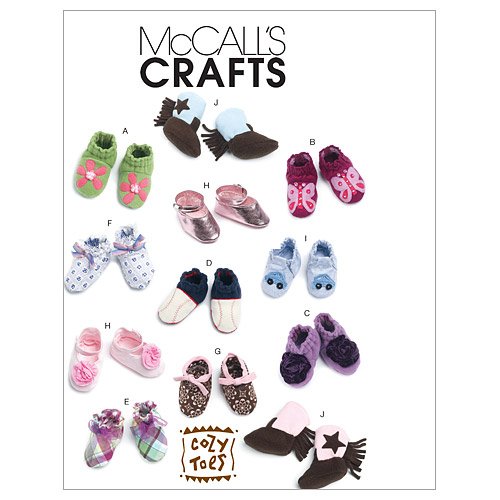 McCall's Patterns M6342 Baby Shoes, Boots, One Size Only