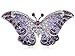 Alilang Empress Monarch Winged Butterfly Crystal Rhinestone Brooch Pin