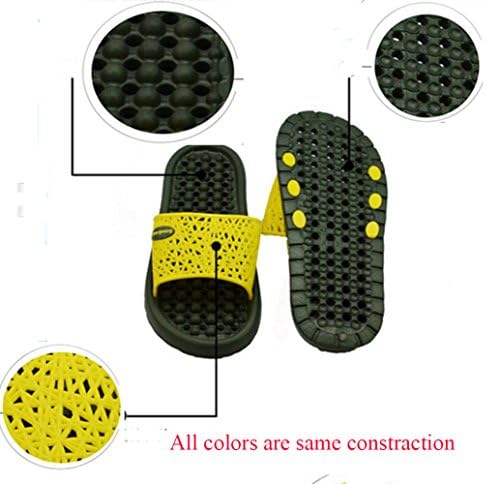 Women Men's Massage Foam Non-slip Bathroom Household Beach Slippers Sandal (Deep Green, 9 D(M) US)