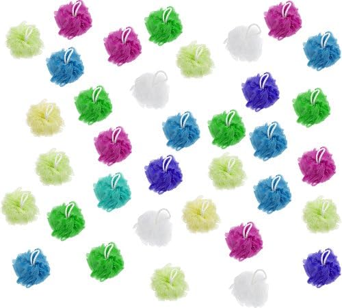Aquapoufsentials Mesh Pouf Bathing Sponge (36 Pack)