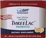 Global Health Trax ThreeLac Probiotic Lemon -- 60 Packets(2 Boxes)