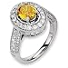 14k White Emma Grace Oval Cultured Diamond Ring