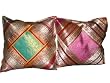 2 Pink Cyan Vintage Silk Sari Cushion Covers Zari Borders Brocade Pillow Cover 16"